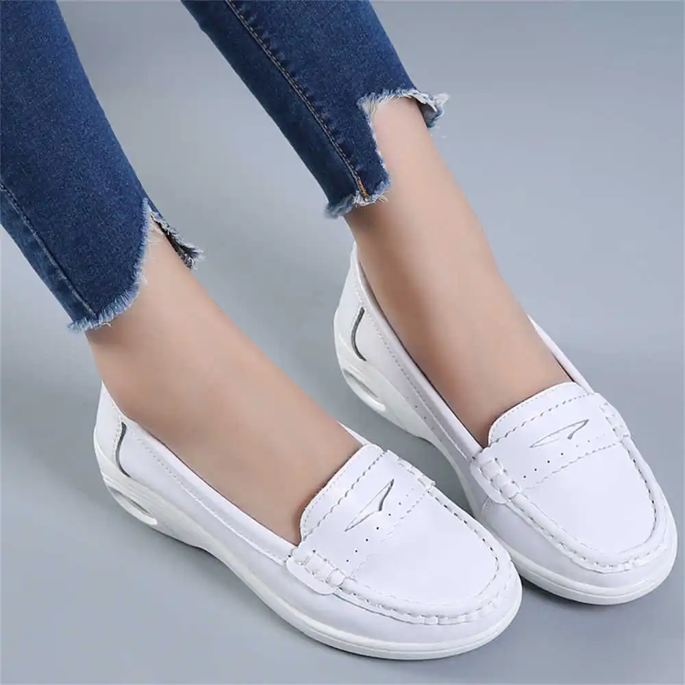 Formal Wear For Women Lifestyle - Thick Sole Slipon White Trainers For