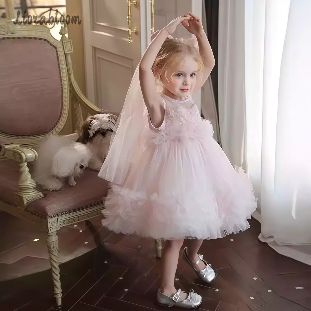 Formal Attire Woman - Girls' Tulle Gown Layered Skirt Design