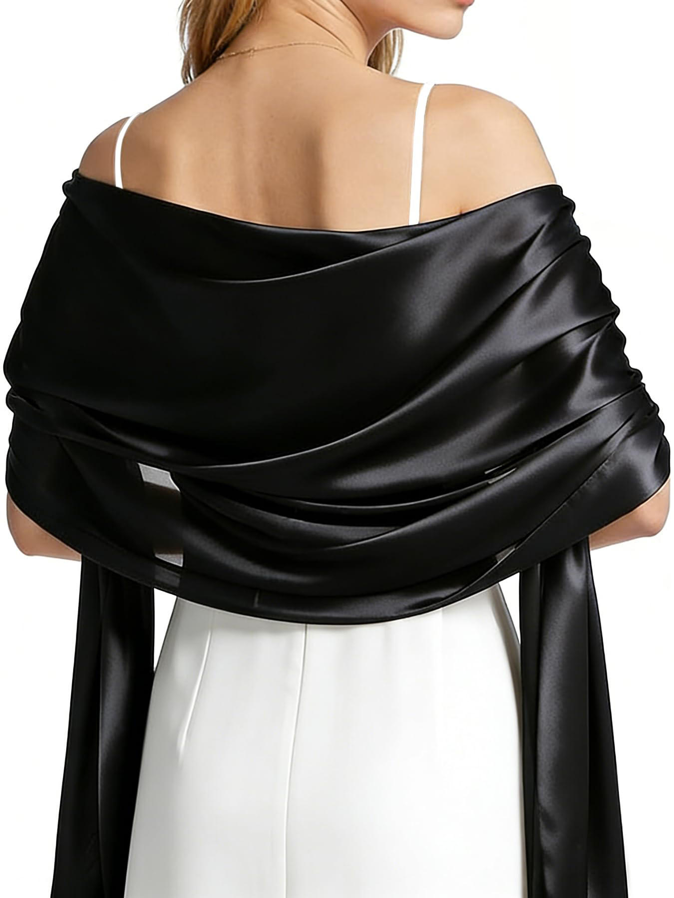 Women Formal Wear For Summer - Women Satin Shawl Wrap for Evening