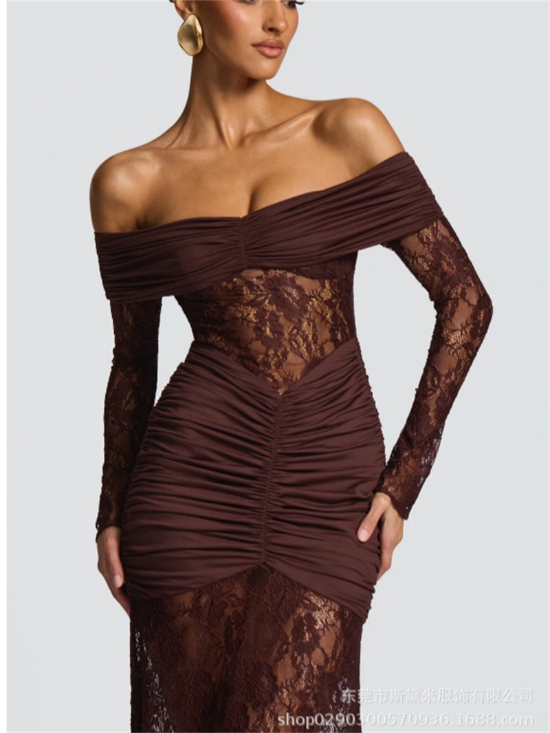 Women'S Holiday Formal Wear - Sexy Lace Mermaid Women Prom Dress
