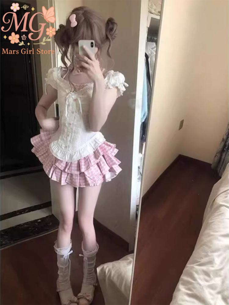 Women Formal Wear For Summer - Japanese Kawaii Lolita Sweet 2 Piece