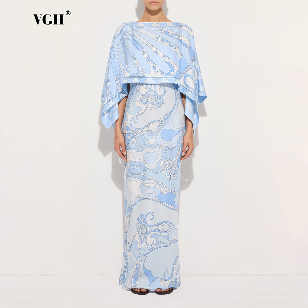 VGH Light Blue Abstract Print  - огляд і ціна Formal Attire Woman