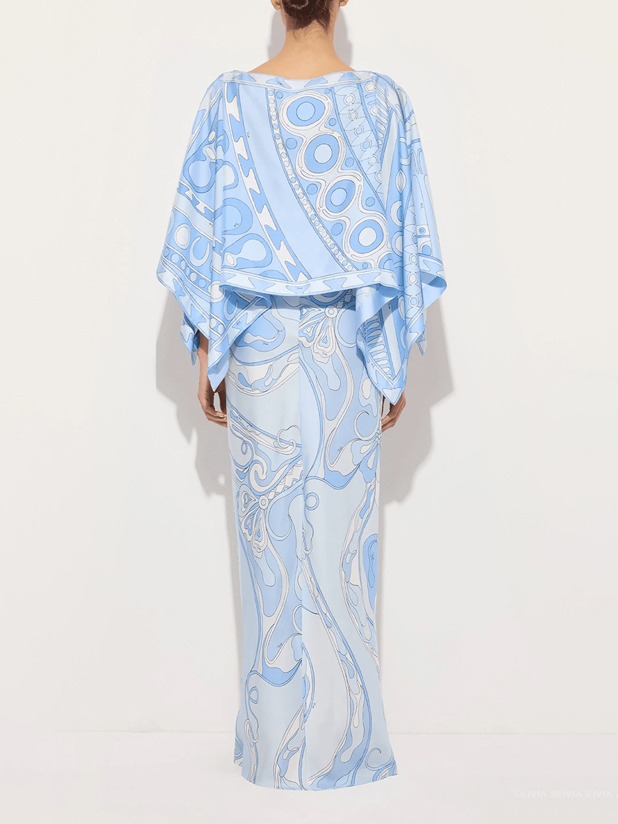 VGH Light Blue Abstract Print  - огляд і ціна Formal Attire Woman