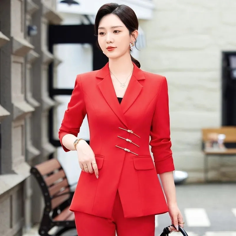 2025 Fashion White Red Black B - огляд і ціна Women Formal Wear With Blazer
