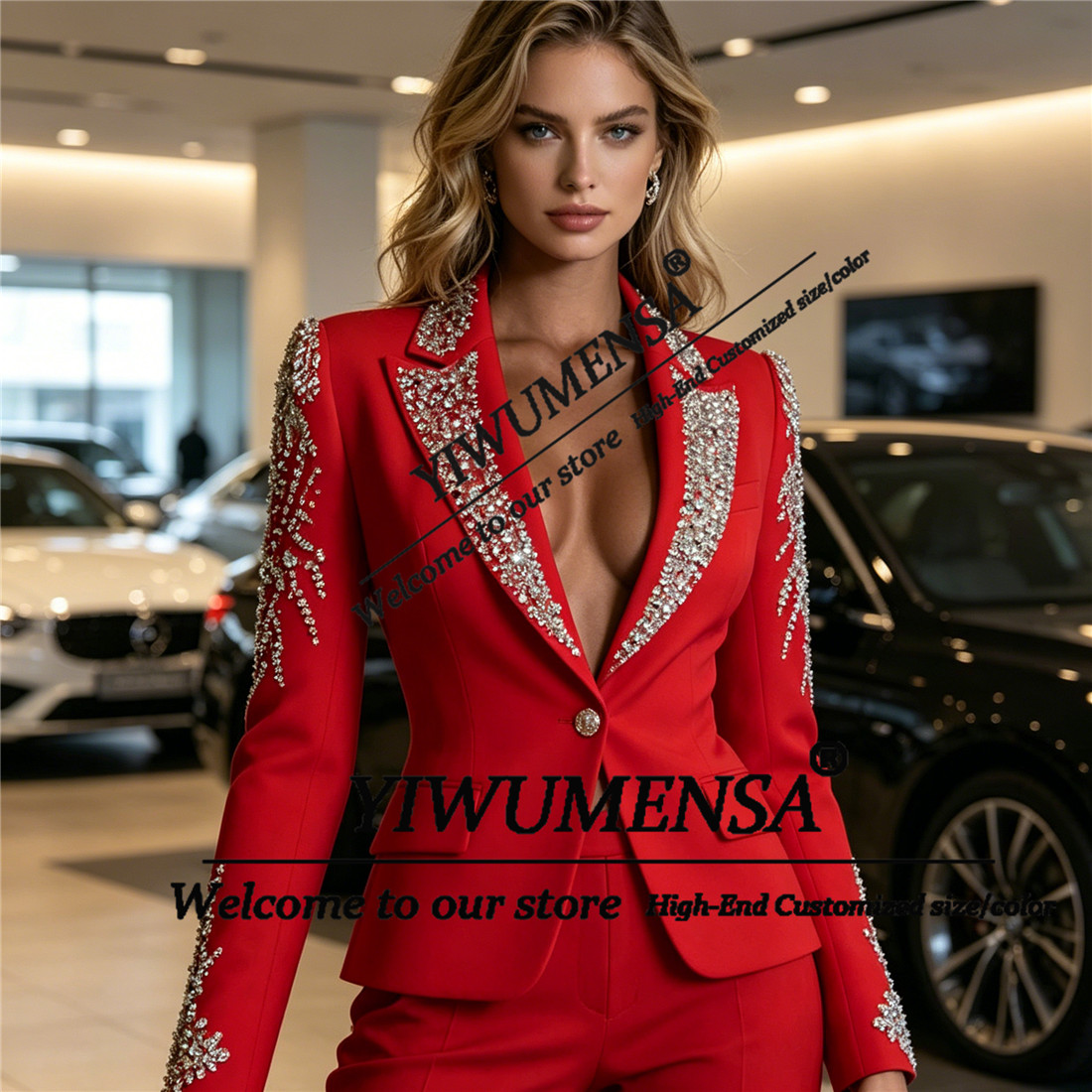 Luxury Women Suits 2 Pieces Se - огляд і ціна Women Formal Wear With Blazer