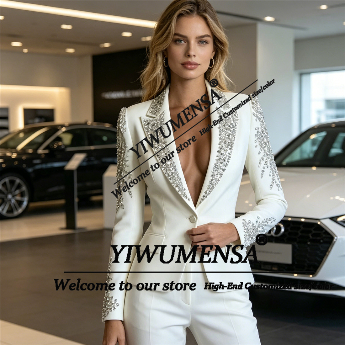 Luxury Women Suits 2 Pieces Se - огляд і ціна Women Formal Wear With Blazer