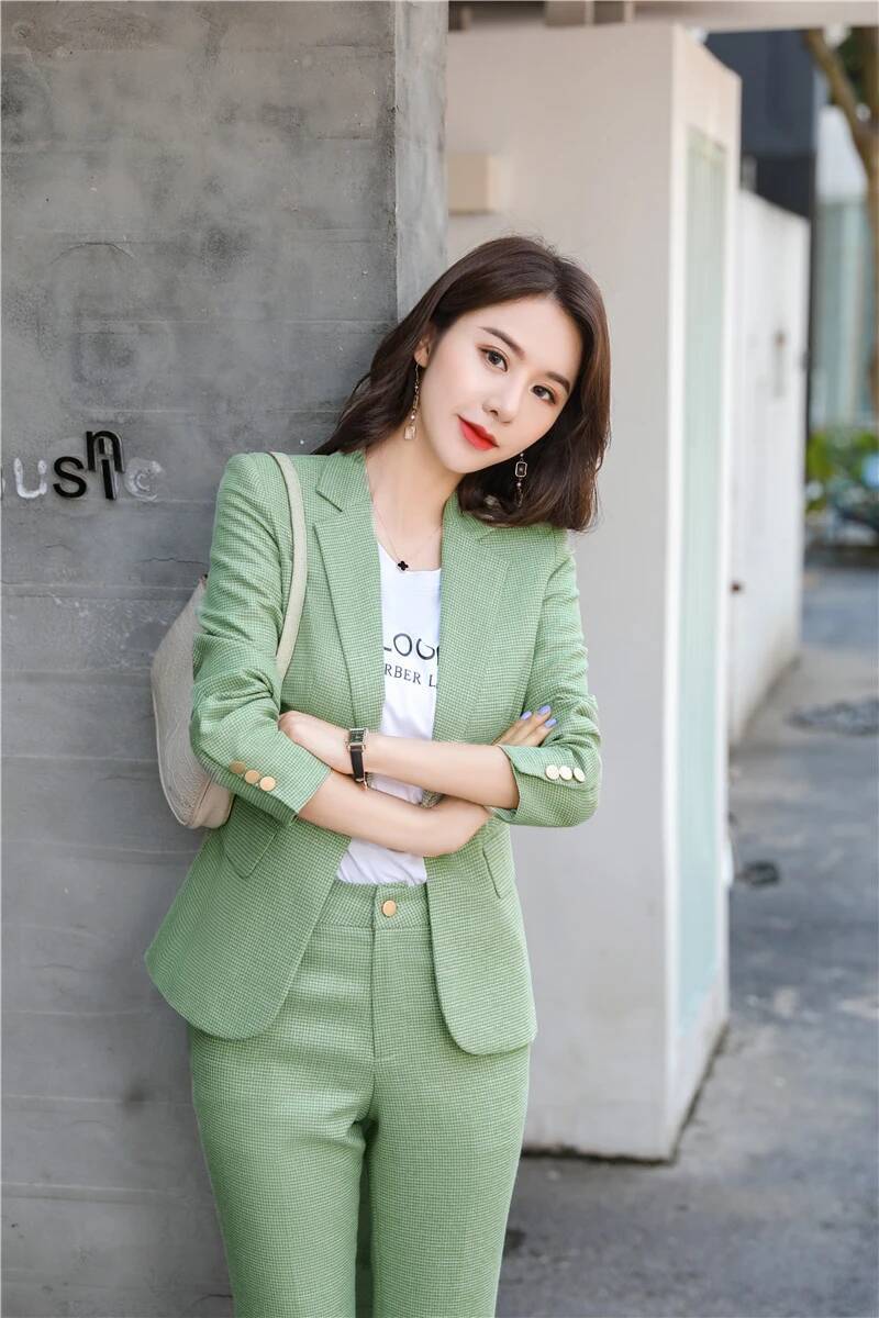 Novelty Green Uniform Designs  - огляд і ціна Women'S Formal Wear Pantsuits