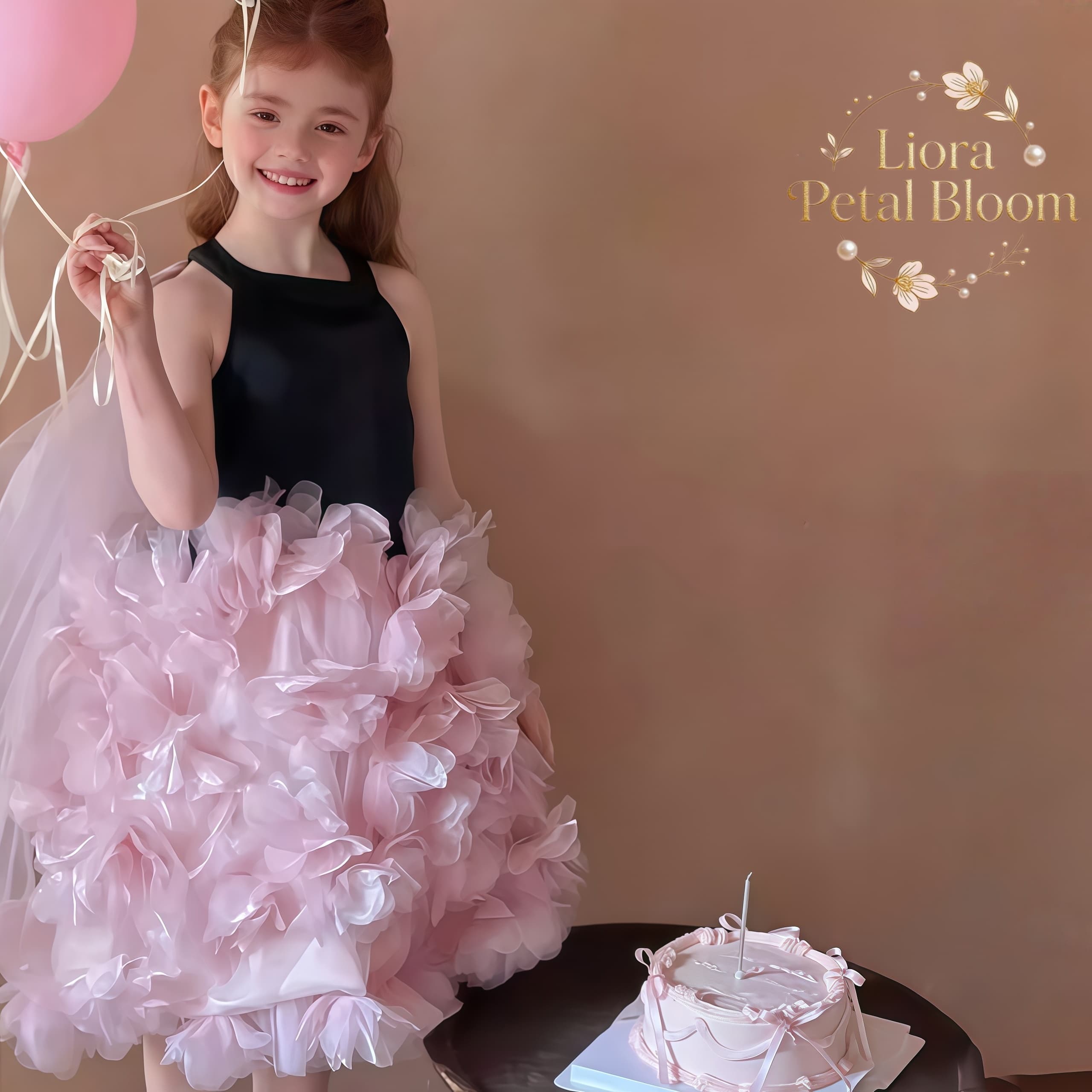 Girls' Black Floral Tulle Dres - огляд і ціна Formal Attire Woman