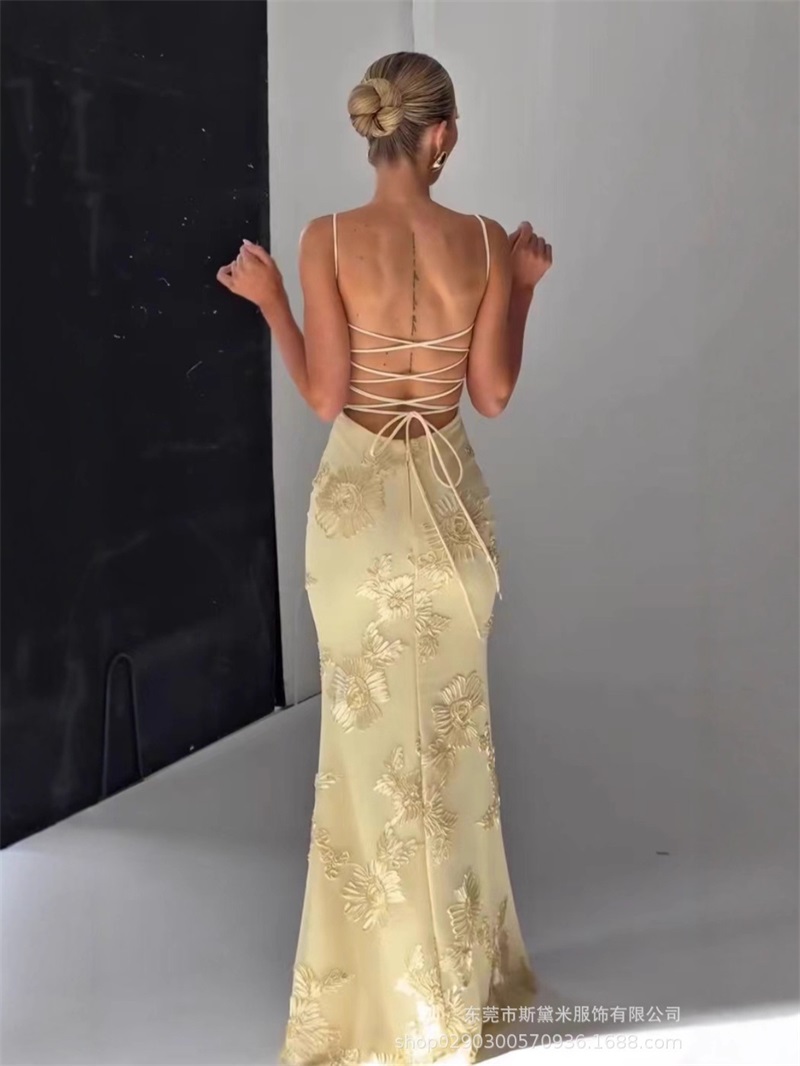 Yellow Embroidery Women Prom D - огляд і ціна Women'S Holiday Formal Wear