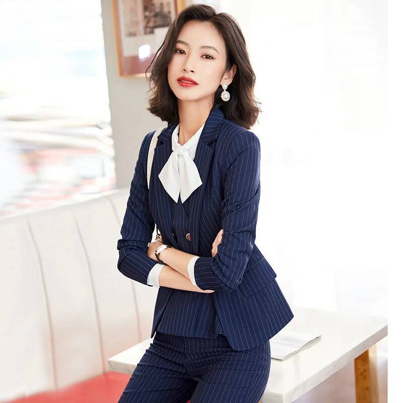 Fashion Striped Formal Busines - огляд і ціна Women'S Formal Wear Pantsuits
