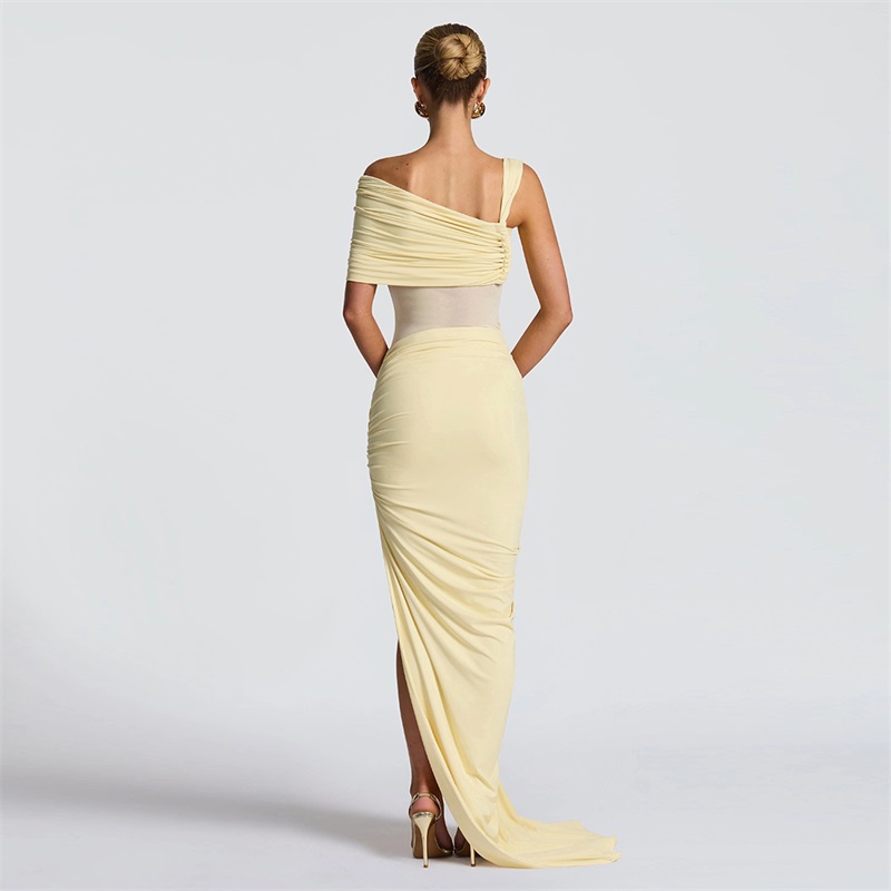 Yellow Women Prom Dress 2 Pcs  - огляд і ціна Women'S Holiday Formal Wear