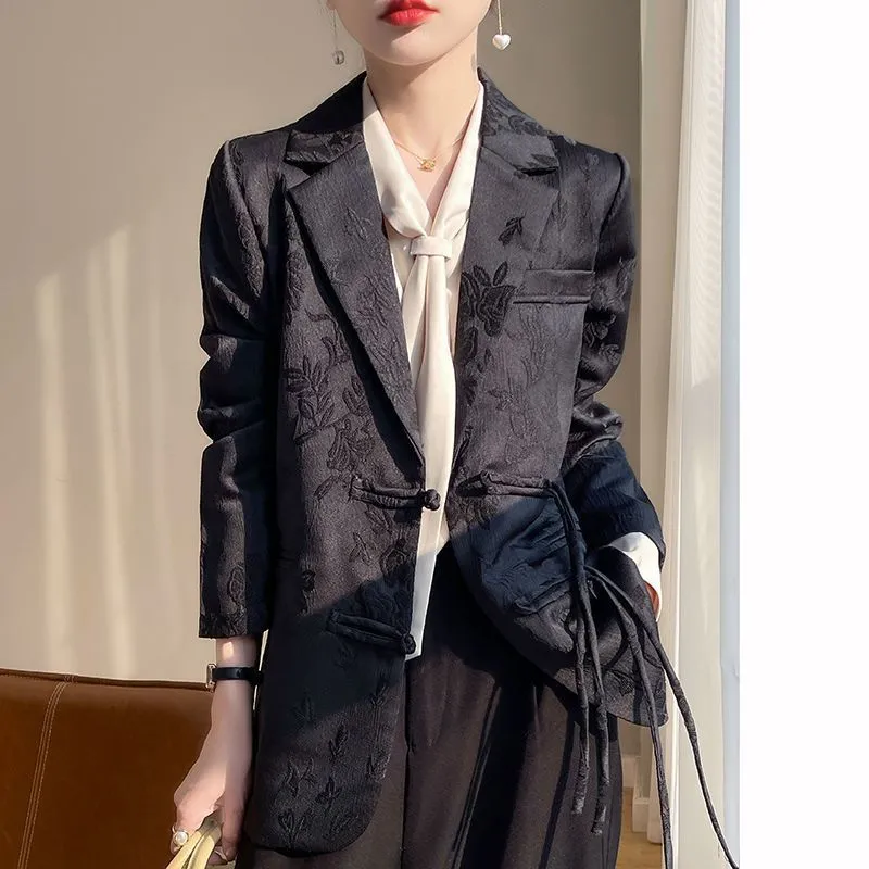 Women's White Textured Blazer  - огляд і ціна Women Formal Wear With Blazer