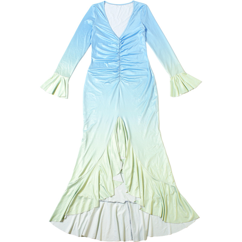 Gradient Blue Women Prom Dress - огляд і ціна Women'S Holiday Formal Wear