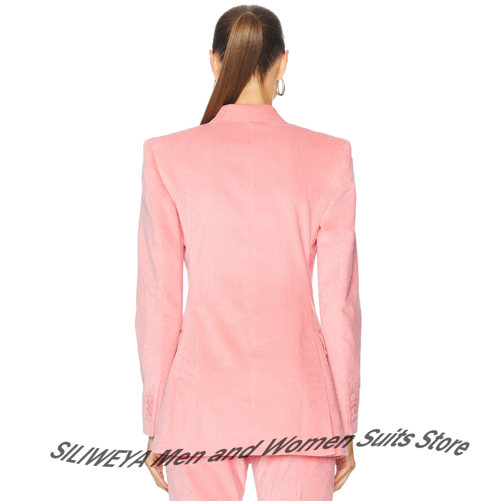 Feminine Pink Corduroy 2Piece  - огляд і ціна Women Formal Wear Look