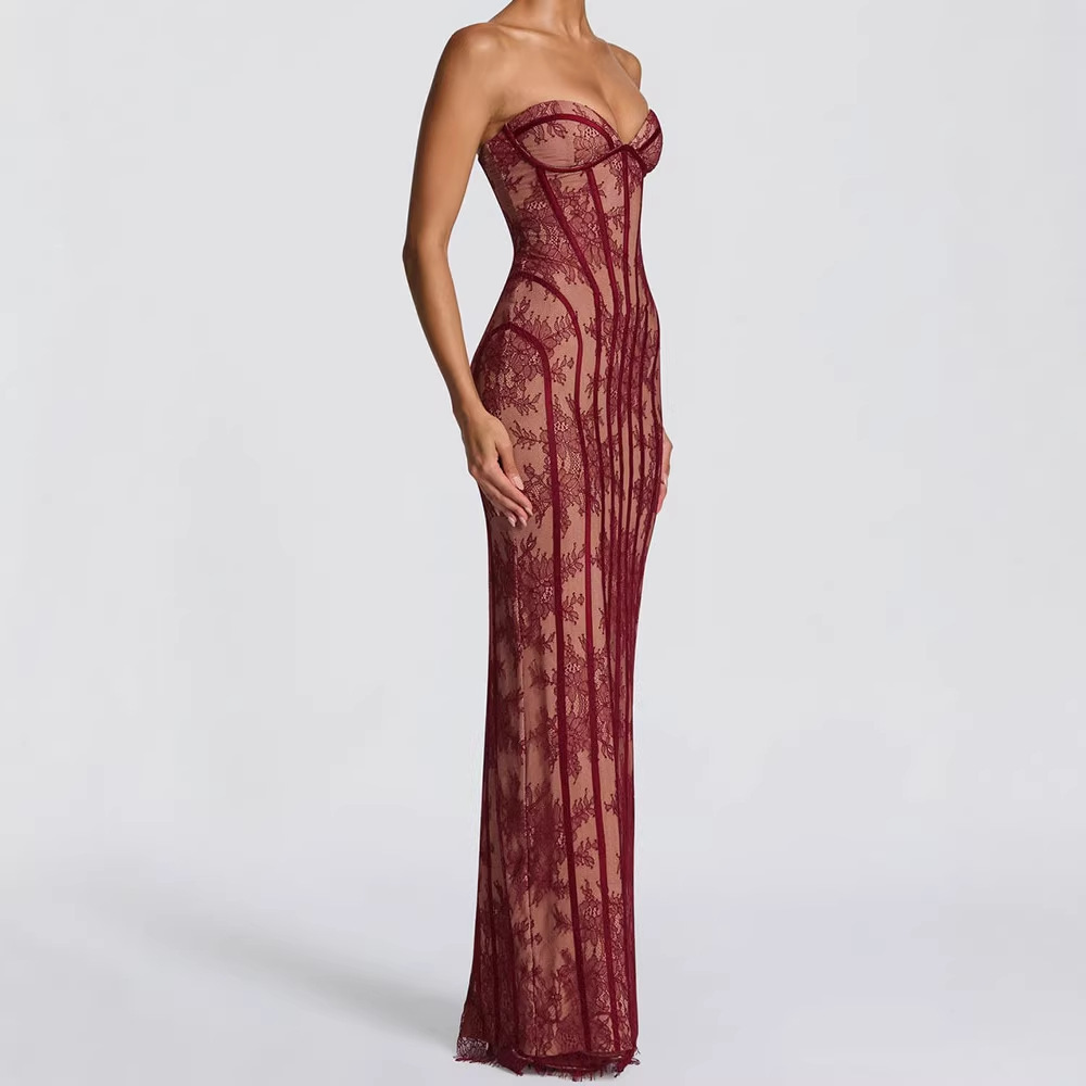 Strapless Bodycon Maxi Dress f - огляд і ціна Women Formal Wear For Summer