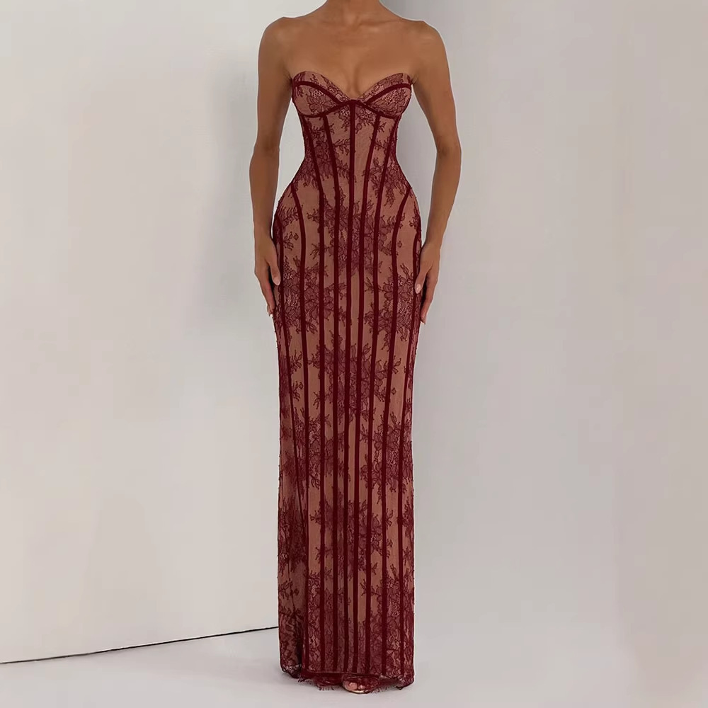 Strapless Bodycon Maxi Dress f - огляд і ціна Women Formal Wear For Summer