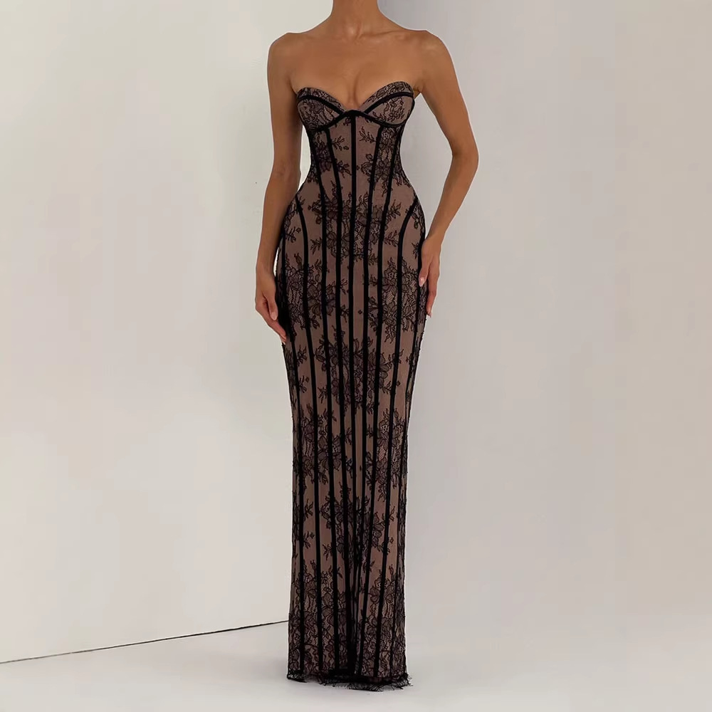 Strapless Bodycon Maxi Dress f - огляд і ціна Women Formal Wear For Summer