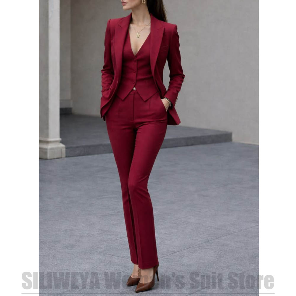 Women 3 Piece Suit Set Blazer  - огляд і ціна Women Formal Wear With Blazer