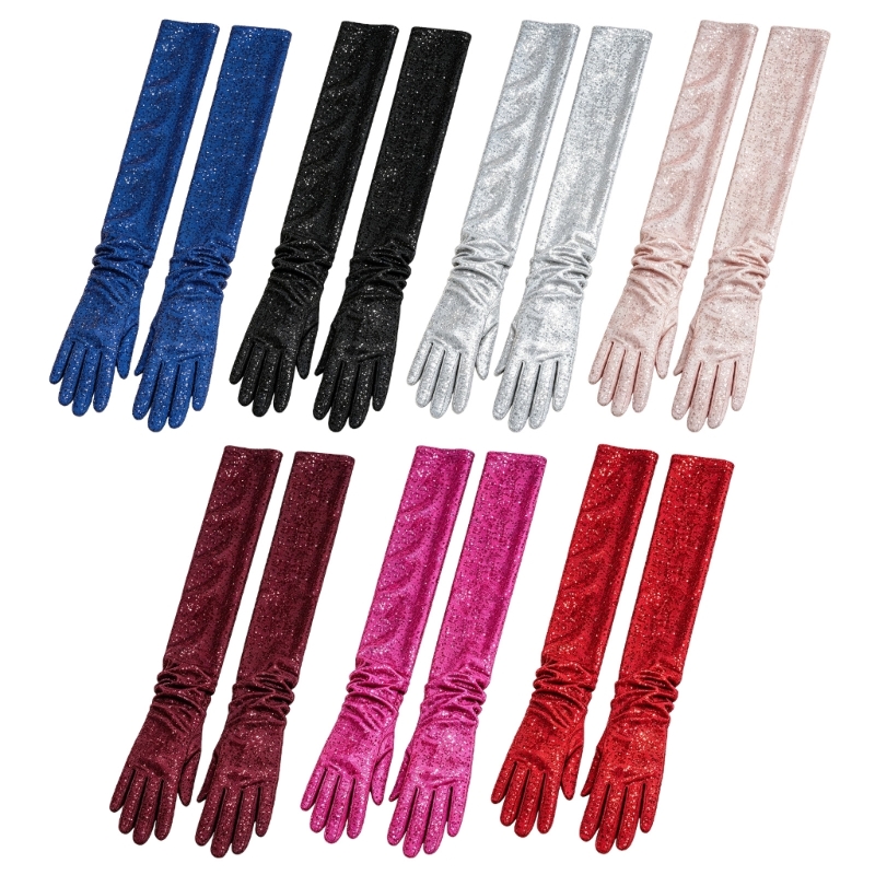 Long Formal Gloves with Sequin - огляд і ціна Women Formal Wear Look