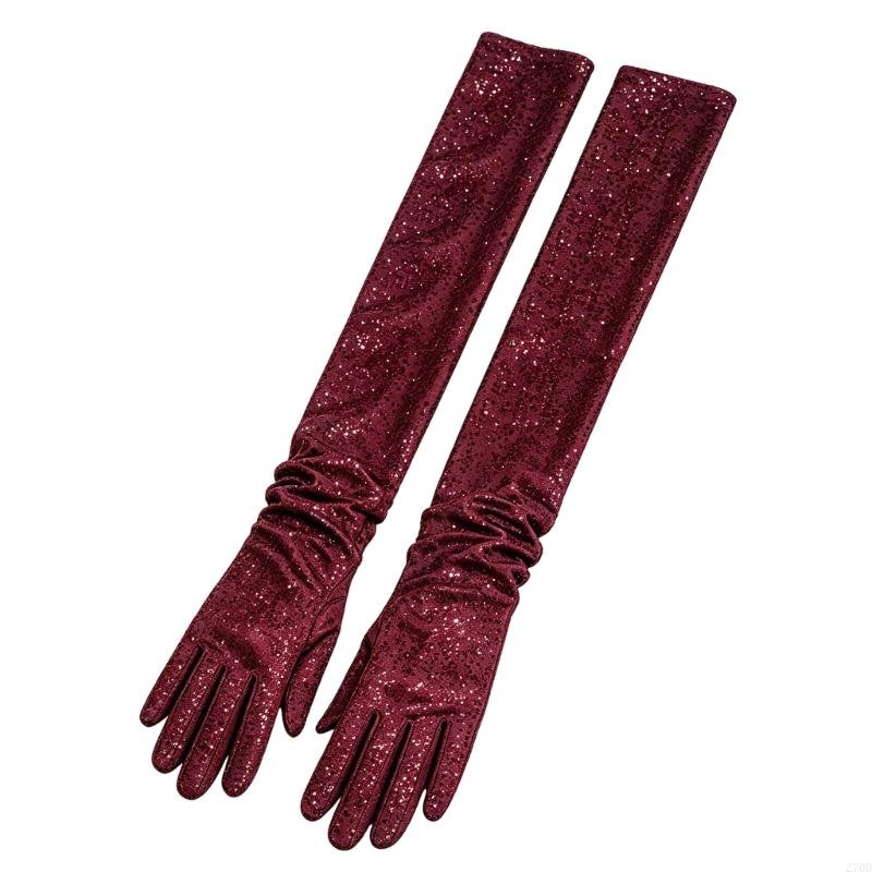 Long Formal Gloves with Sequin - огляд і ціна Women Formal Wear Look