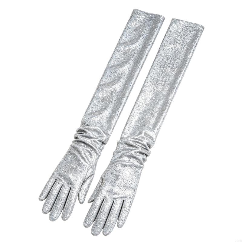 Long Formal Gloves with Sequin - огляд і ціна Women Formal Wear Look